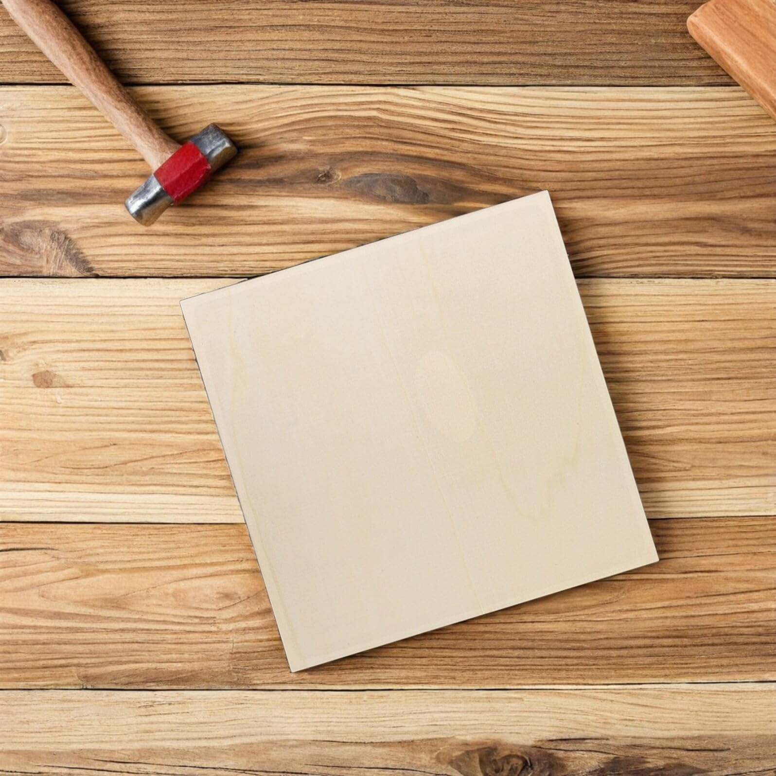GALPADA 10 Stück Quadratische Sperrholzplatte aus Lindenholz mit Natürlicher Holzmaserung und Hoher Zuverlässigkeit für Bastelprojekte und Büro Renovierungen