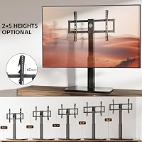 FITUEYES Univerzális TV Állvány 43-85 Colos Lapos és Ívelt TV-khez, 50 kg Teherbírás, Forgatható, Állítható Magasság, VESA 600x400 4