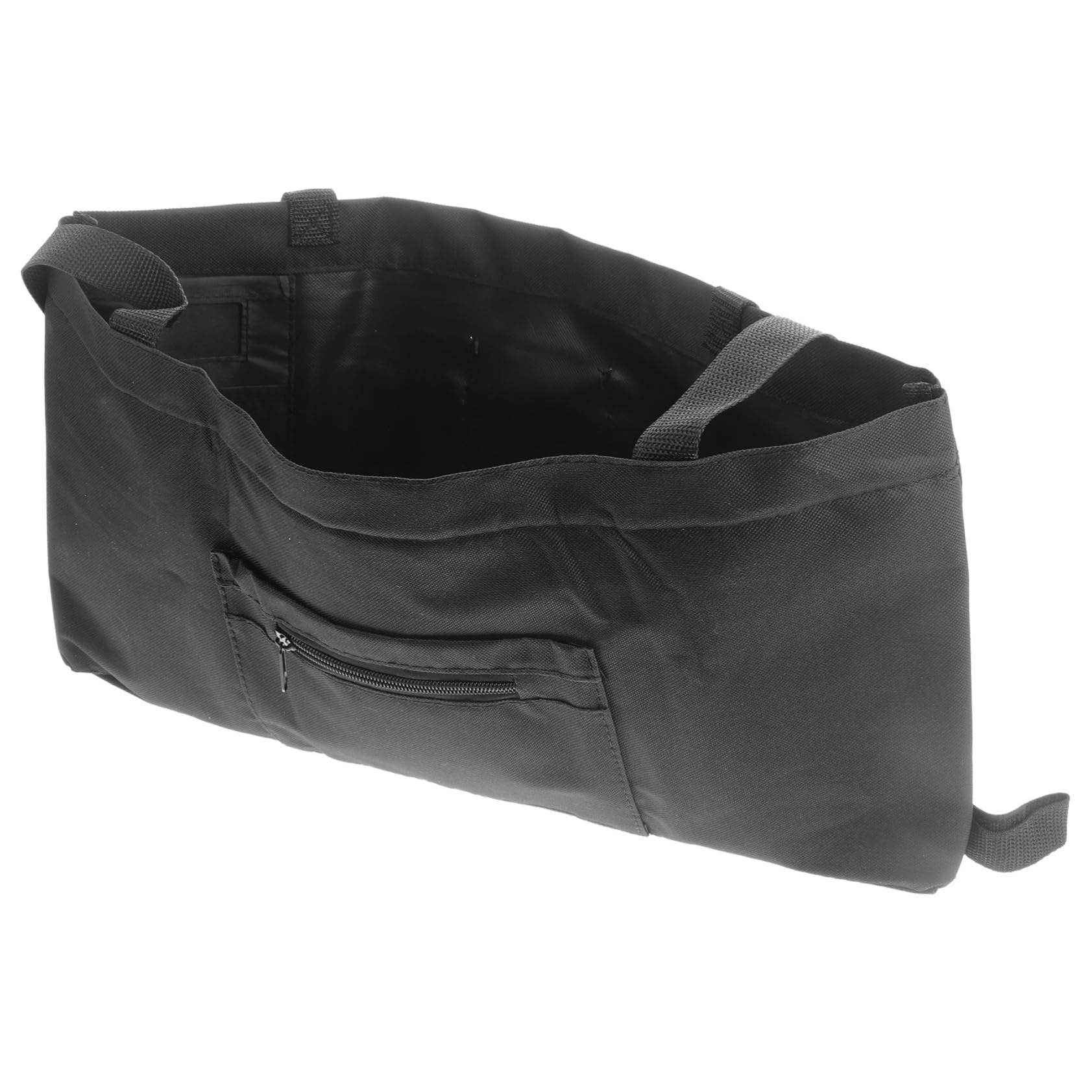 Bolsa Colgante para Andador de Tela Oxford Negra, Gran Capacidad | Ligera y Fácil de Transportar, Práctica para Compras y Salidas al Aire Libre