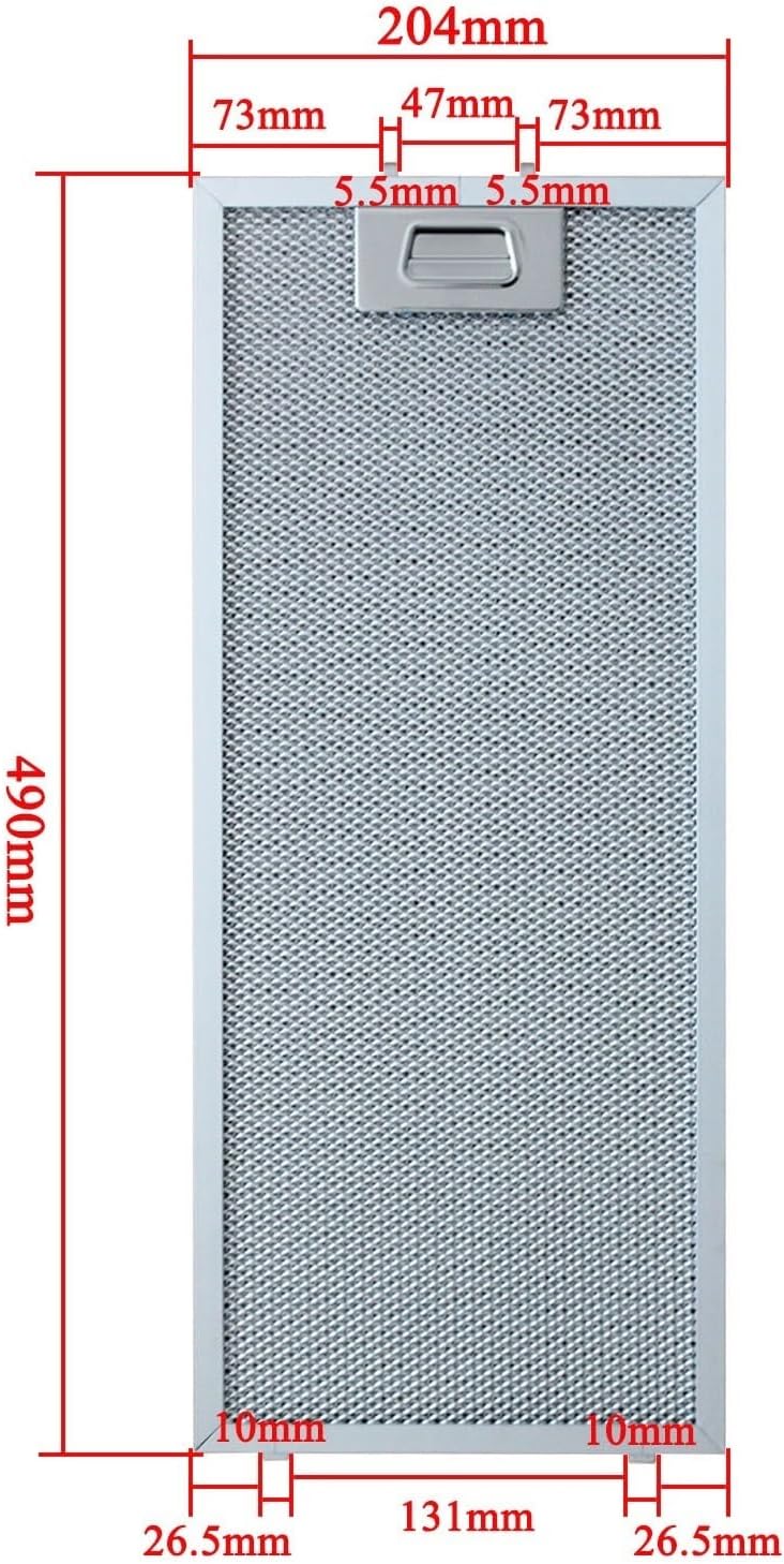 Kitchen Hood Filter, Compatible For Orbegozo，204X490Mm (11126329) Hood Filter Parts