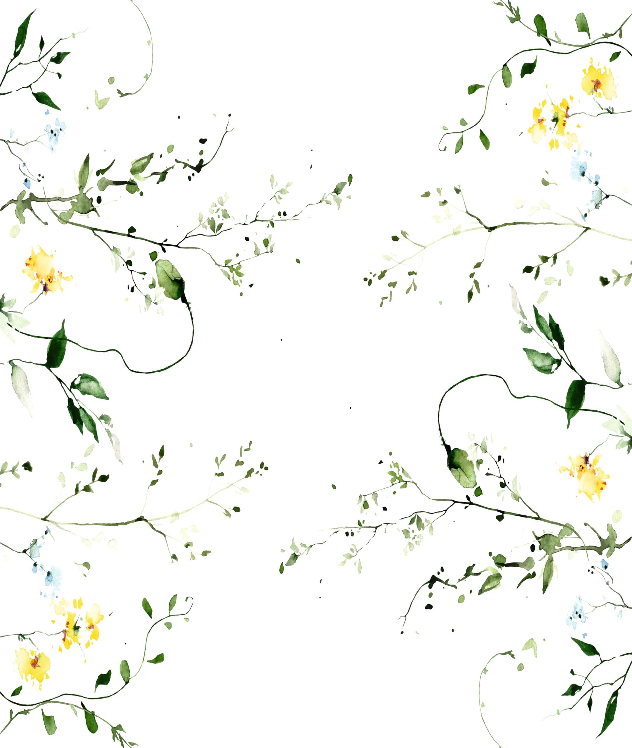 Yellow Green Border Rice Papers, 11.5 x 14.5 inch (2 Sheets) - Decoupage 4X Border Pieces on Walls, Furniture & Crafts, Decoupage by CRAFT KREATIVELY