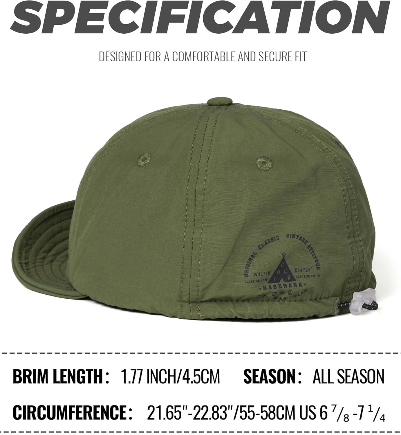 Clakllie Cotton Men's Short Brim Cap Solid Color 6 Panel Baseball Cap Unstructured Dad Hat Short Bill Hat Running Trucker Hat - Image 5