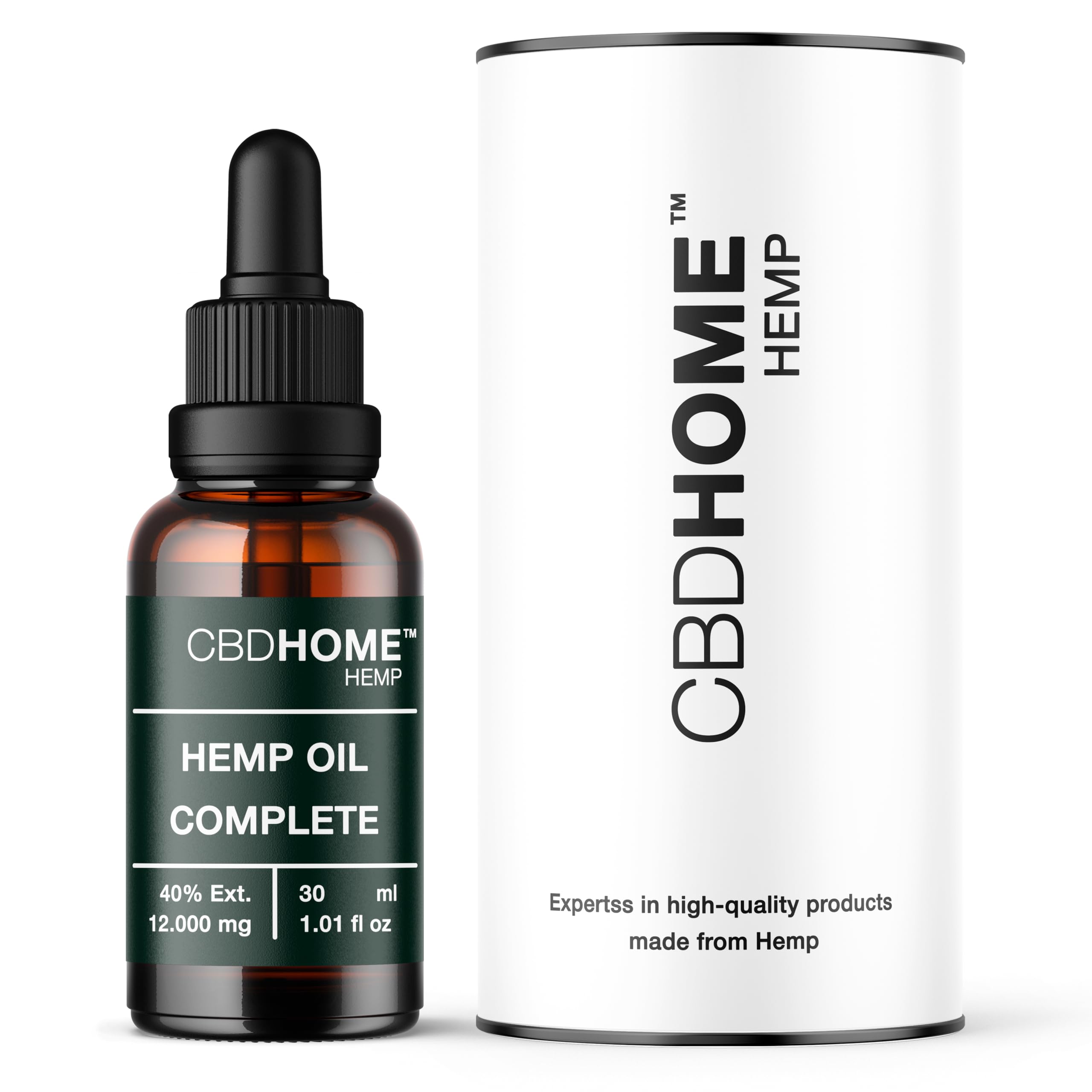 Huile de Graines de Chanvre Max 40% - 30 ml - Base de noix de coco et graines de chanvre bio - Pressé à froid - Sans additifs ni solvants - 100% végétal - Certifié bio UE