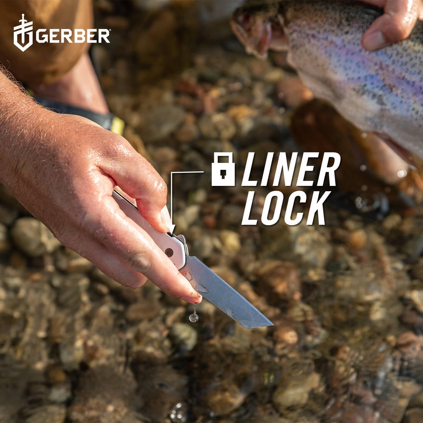 Gerber Scyzoryk z klipsem do paska, Spire, ostrze ze stali nierdzewnej 440A w stylu odwróconego tanto z aluminiowymi łuskami rękojeści, flipper ze wspomaganiem otwierania, długość ostrza: 7,4 cm