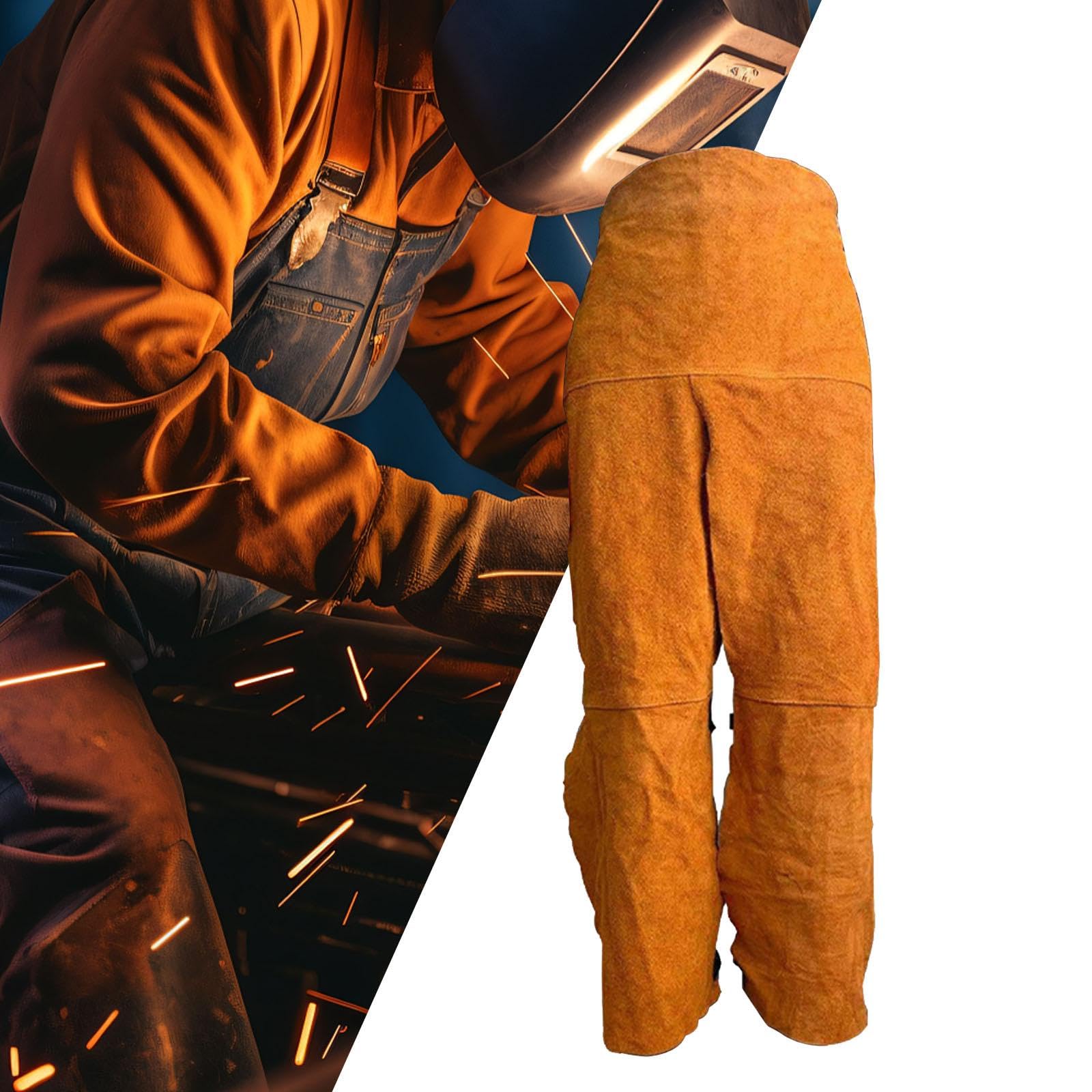 Tablier de Soudage à Jambes Fendues, Robuste, Ignifugé, Pantalon de Soudage Isolant Haute Température