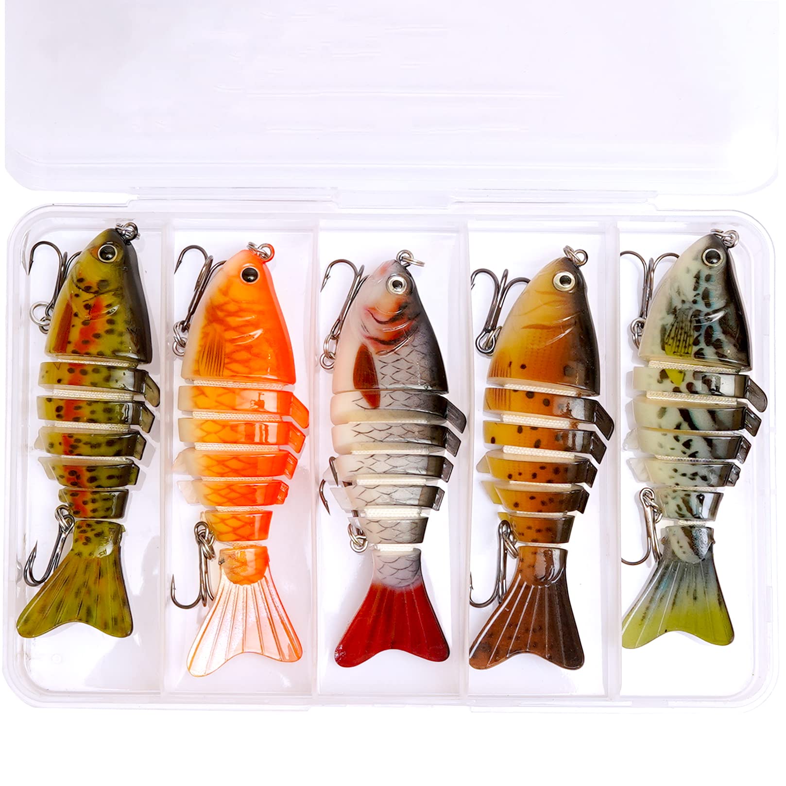best fishing lures brandcrankbaits different brands Amazon.com : Smaky Fishing Lures for Bass Tackle Kit Slow Sinking Hard  Swimbaits Wobbler Trout and Other Fish Species Multi Jointed Segmented  Bionic Crankbait for Freshwater Or Saltwater with Sharp Treble Hooks :