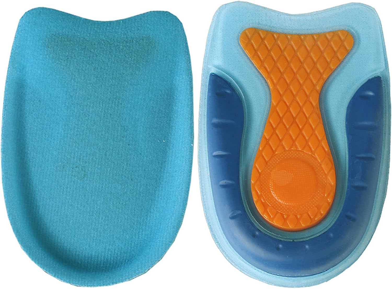 3/4 Shoe Insoles,Heel Cushions for Heel Pain Relief,Gel Heel Cups,Achilles Tendonitis,Heel Spur,Plantar Fasciitis Relief Inserts,Provide Shock Absorption and Cushioning,Unisex