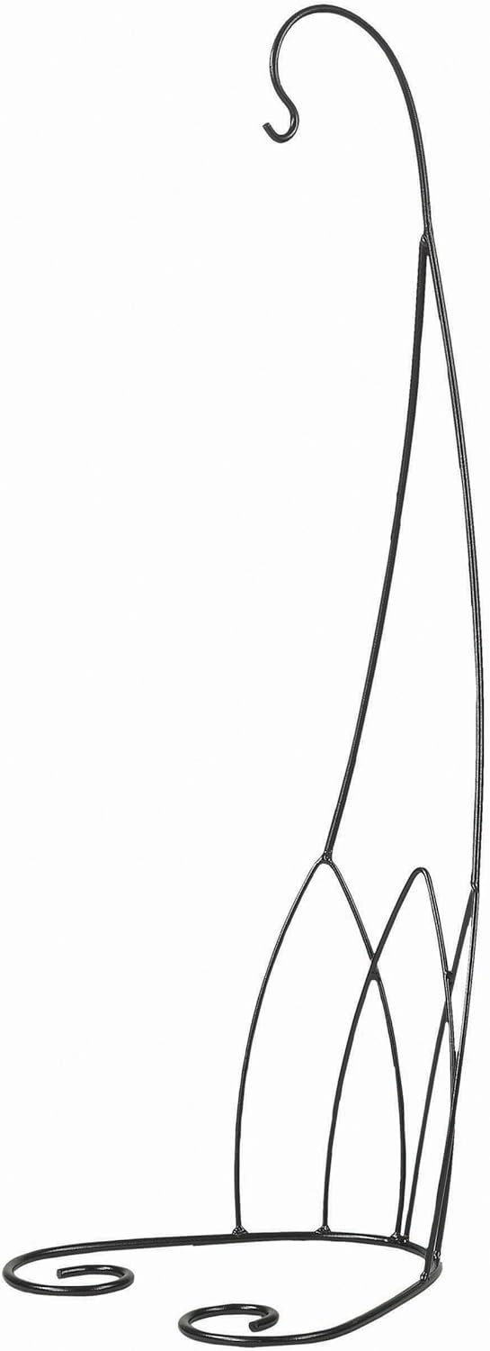 28122403 Lotus Plant Hanger, Leather Black