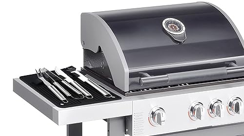 Miniatura 10 de Ozeri Juego de alfombrillas para utensilios de barbacoa y parrilla, color negro