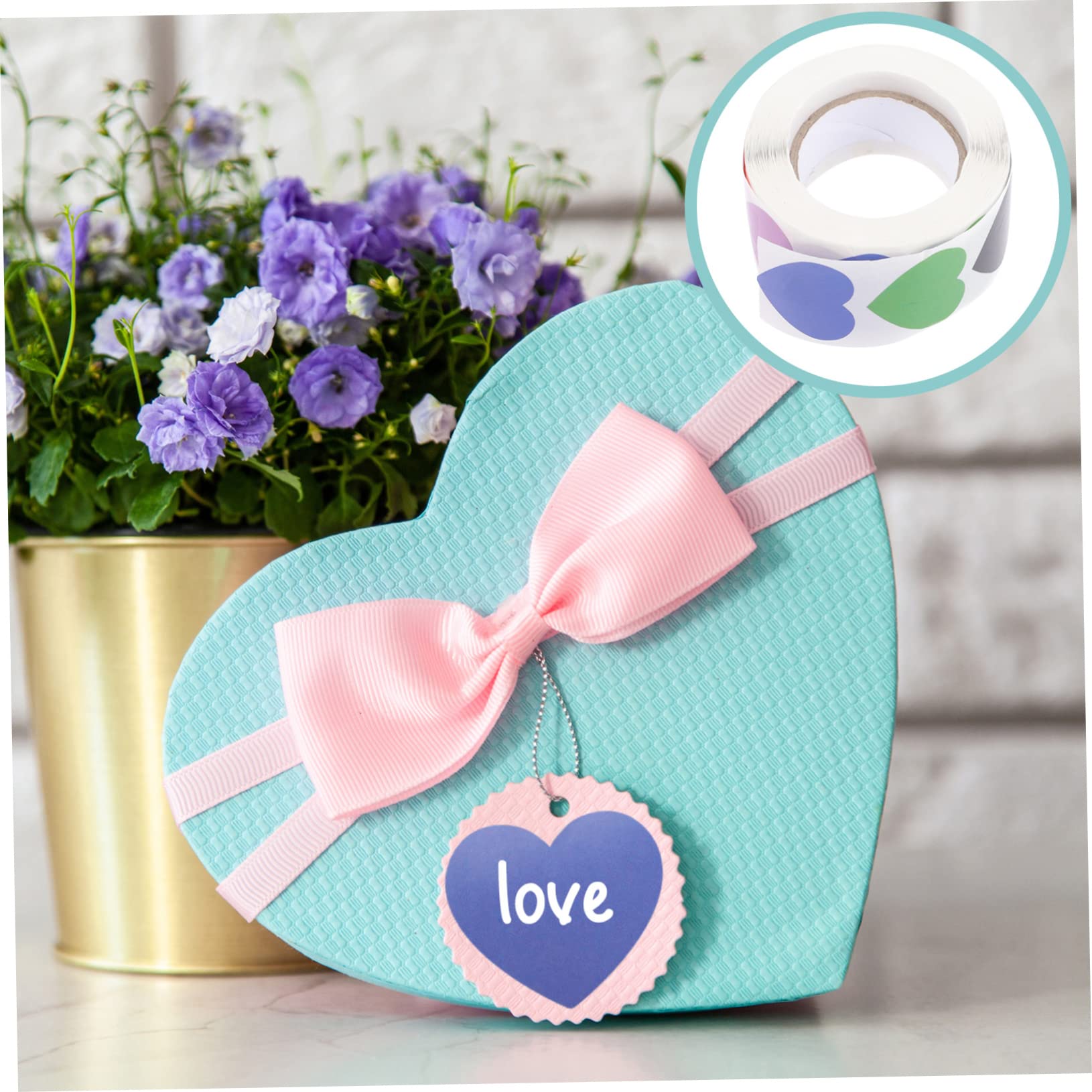 Operitacx 4 Set Di Adesivi Con Sigillo A Forma Di Cuore Etichette Adesive Per Natale Matrimonio Dimensioni Decorative Per Confezioni E Spedizioni Postali 1500 Pezzi * 4