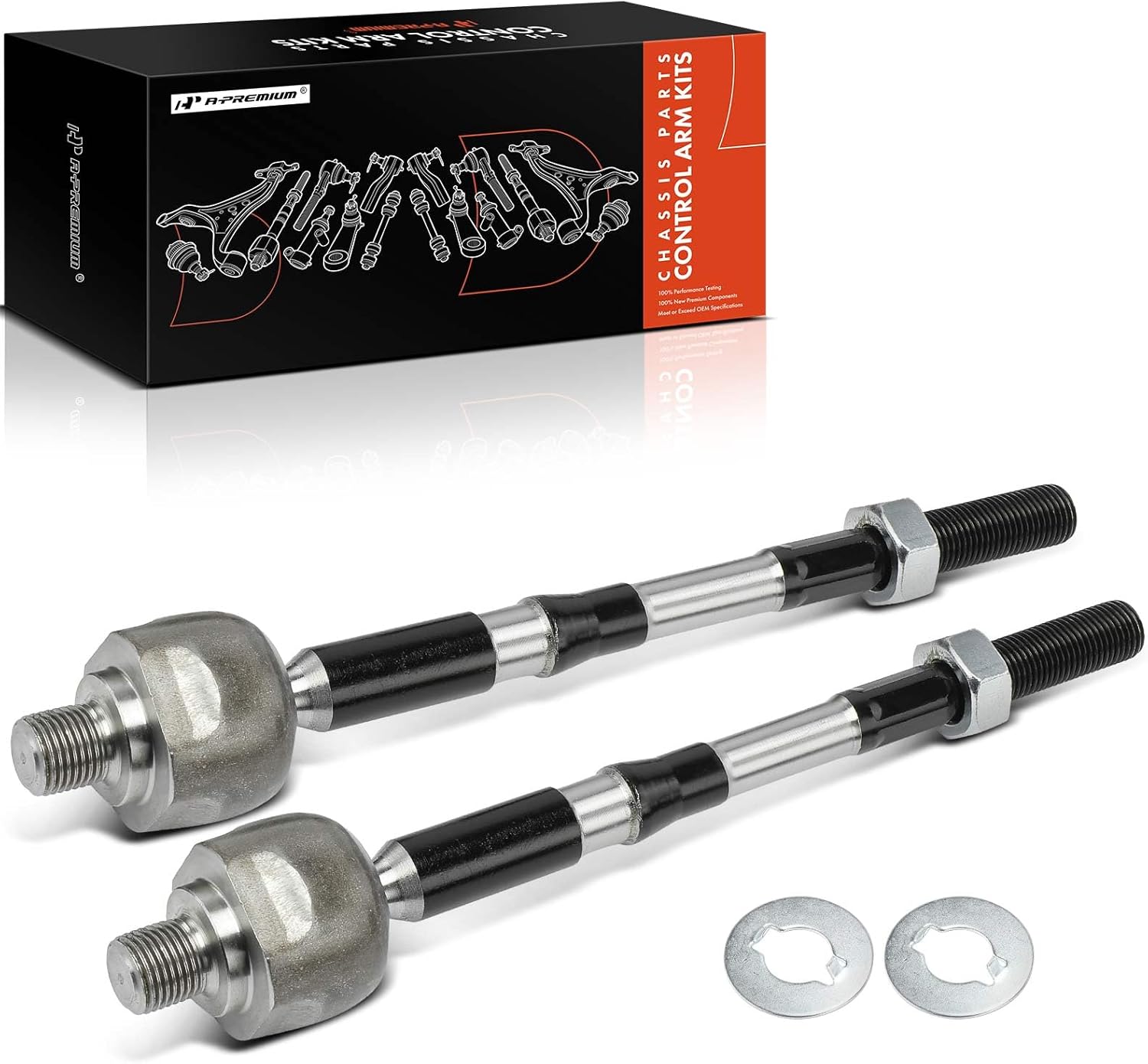 A-Premium 2 x Front Inner Tie Rod Ends, Compatible with Nissan Rogue 2014-2020, Rogue Sport 2017-2022, Qashqai 2017-2019