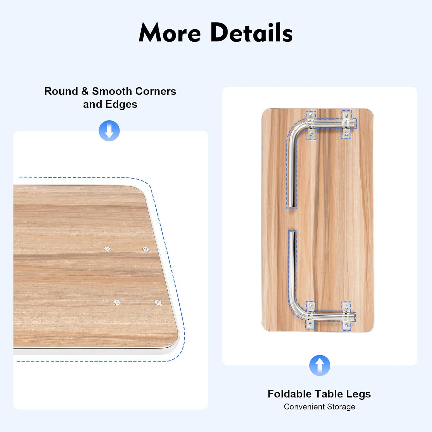 Wood Wheelchair Lap Tray, 22.44 * 11.81 inch Detachable Wheelchair Table, Mobility Aid Tray-Accessory for People with Disabilities & Reduced Mobility to Eat, Read Write