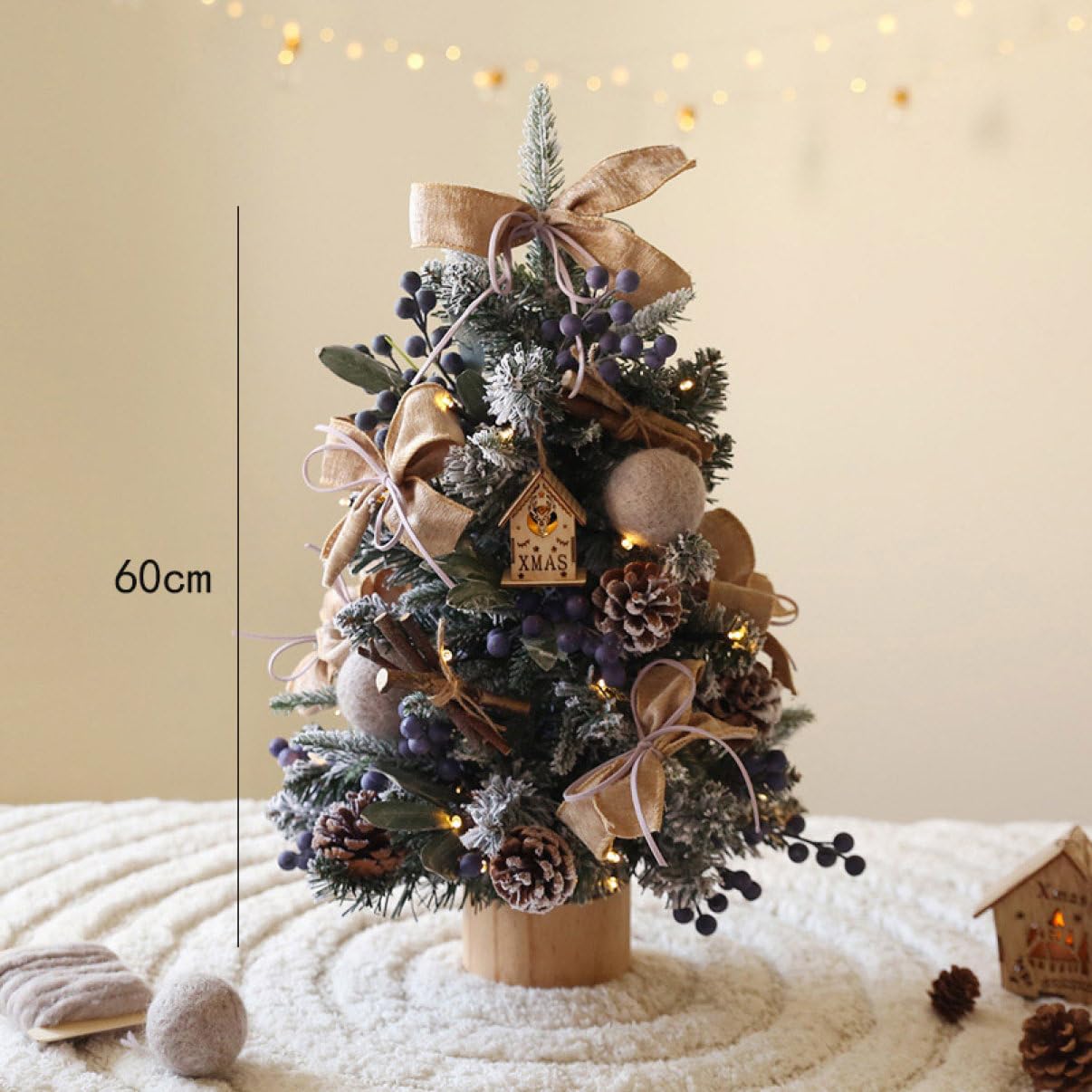 Amazon.co.jp: HGJH ミニ クリスマスツリー 卓上 北欧風