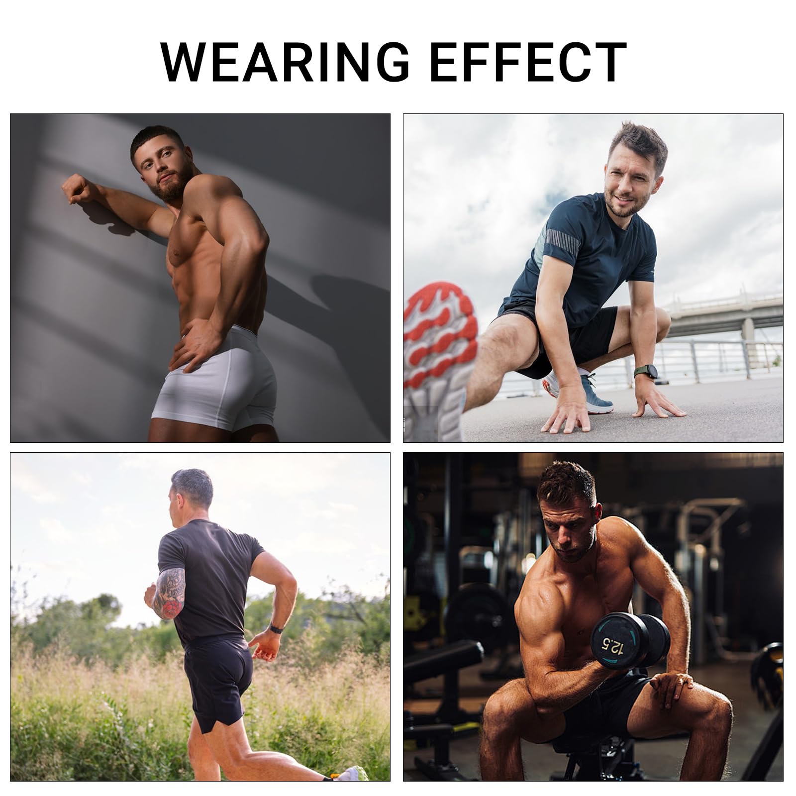 MEETWEE Leggins de Compresión para Hombre Running Fitness Yoga