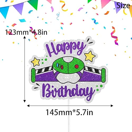 Miniatura 2 de Mochila de astronauta Squirter Happy Birthday Cake Topper – Perfecto como una fiesta de cumpleaños temática de juguete para niños o niñas, una