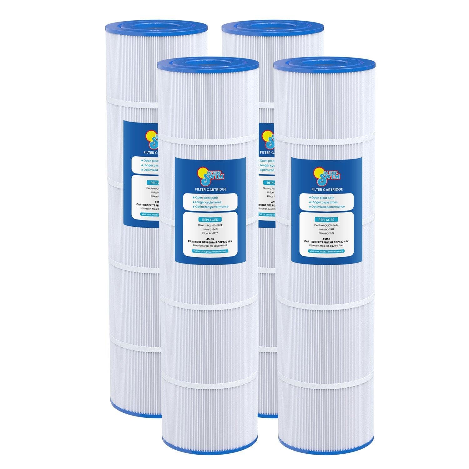 In The Swim CCP420 Pool Filter Cartridges 4-Pack