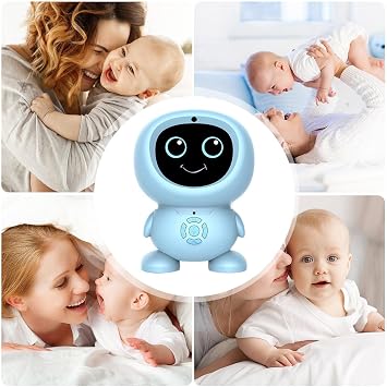AI Portable Smart Learning Machine - Electronic Interactive Talking Robot Voice Activated Tech, Built-In Speaker System + Intuitive Control Panel | Toughened Matte Finish Safety Case For Boys & Girls