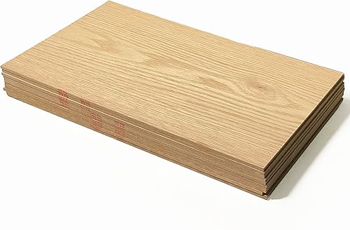10 hojas de roble rojo de 12 x 19 pulgadas  0.197 in 14 de pulgada, núcleo de MDF, 12x19 pulgadas, grado premium A1, una cara, lista para Glowforge,