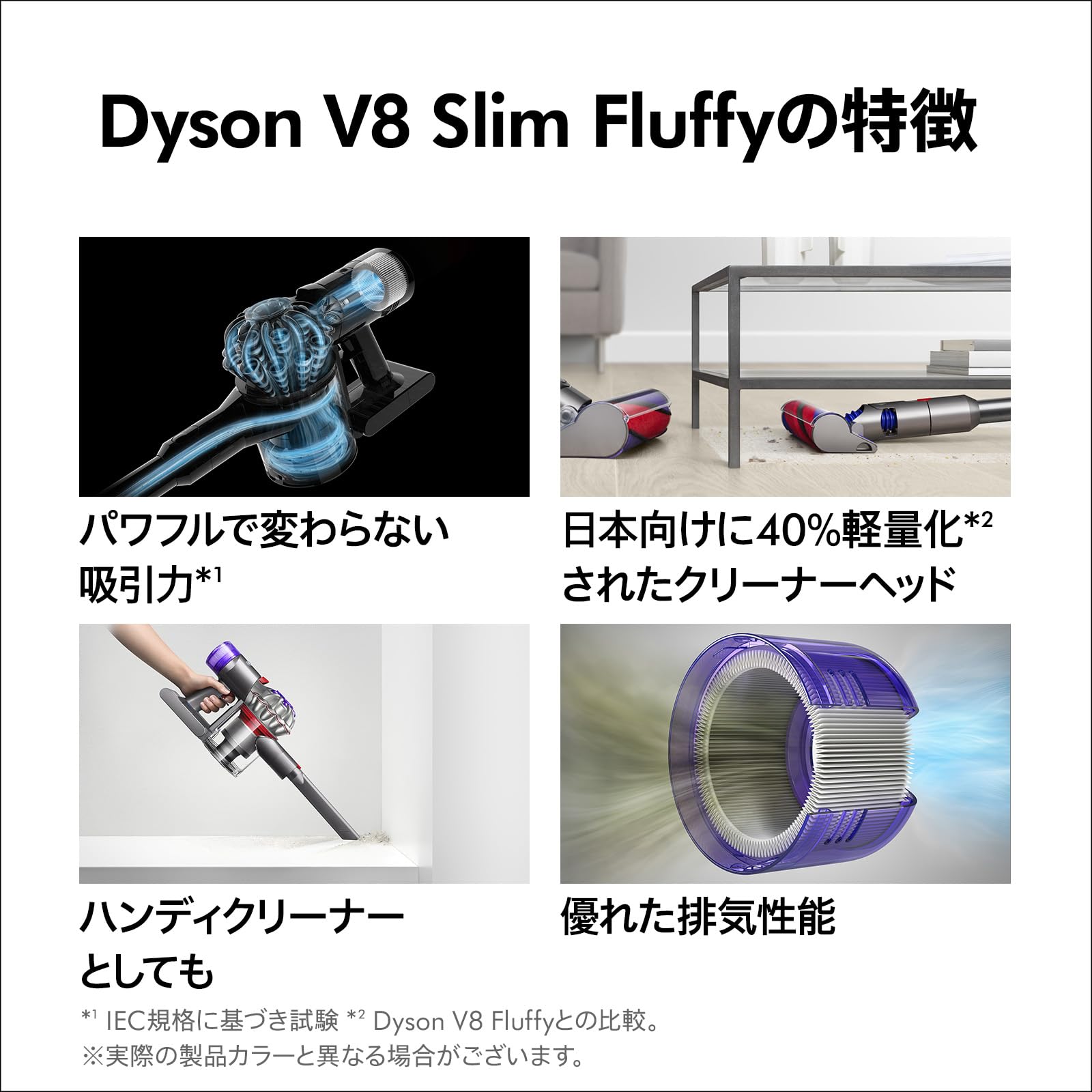 Amazon | Dyson(ダイソン) Dyson V8 Slim Fluffy コードレススティック