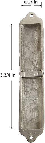 Miniatura 5 de Funda para mezuzah – Funda de mezuzá, diseño de árbol de granada hecha a mano en peltre, Jerusalén Judaica, funda de mezuza de puerta de 4 pulgadas,