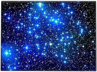 Silent Monsters Mouse Mat Small 24 x 20 cm / 10 x 8 inches, Mouse Pad Design: Space, Stitched Edges, Mousemat for Office and Gaming, Mousepad Non-Slip Rubber Base, Desk Mat