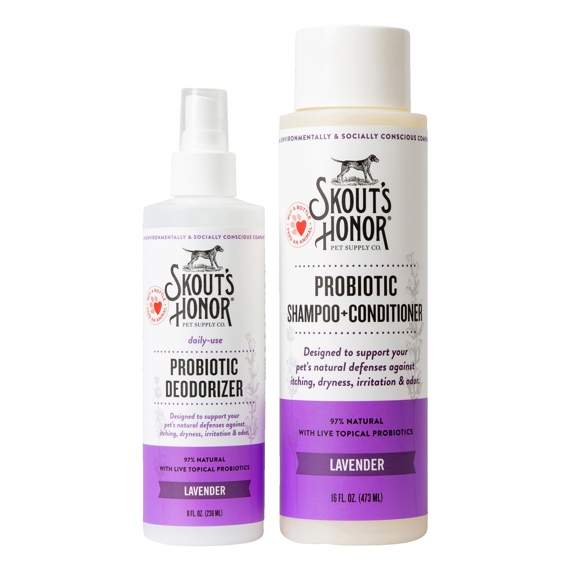 SKOUT'S HONOR Probiotic Grooming Essentials Bundle - Lavender