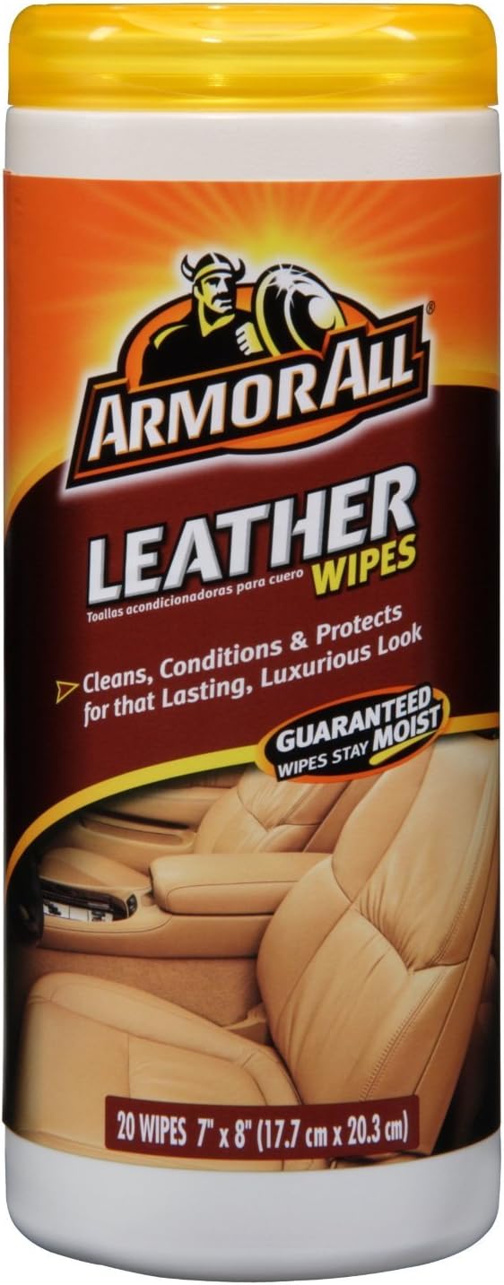 ArmorAll 10927/10881 Leather Wipes 20 Count 3 Pack