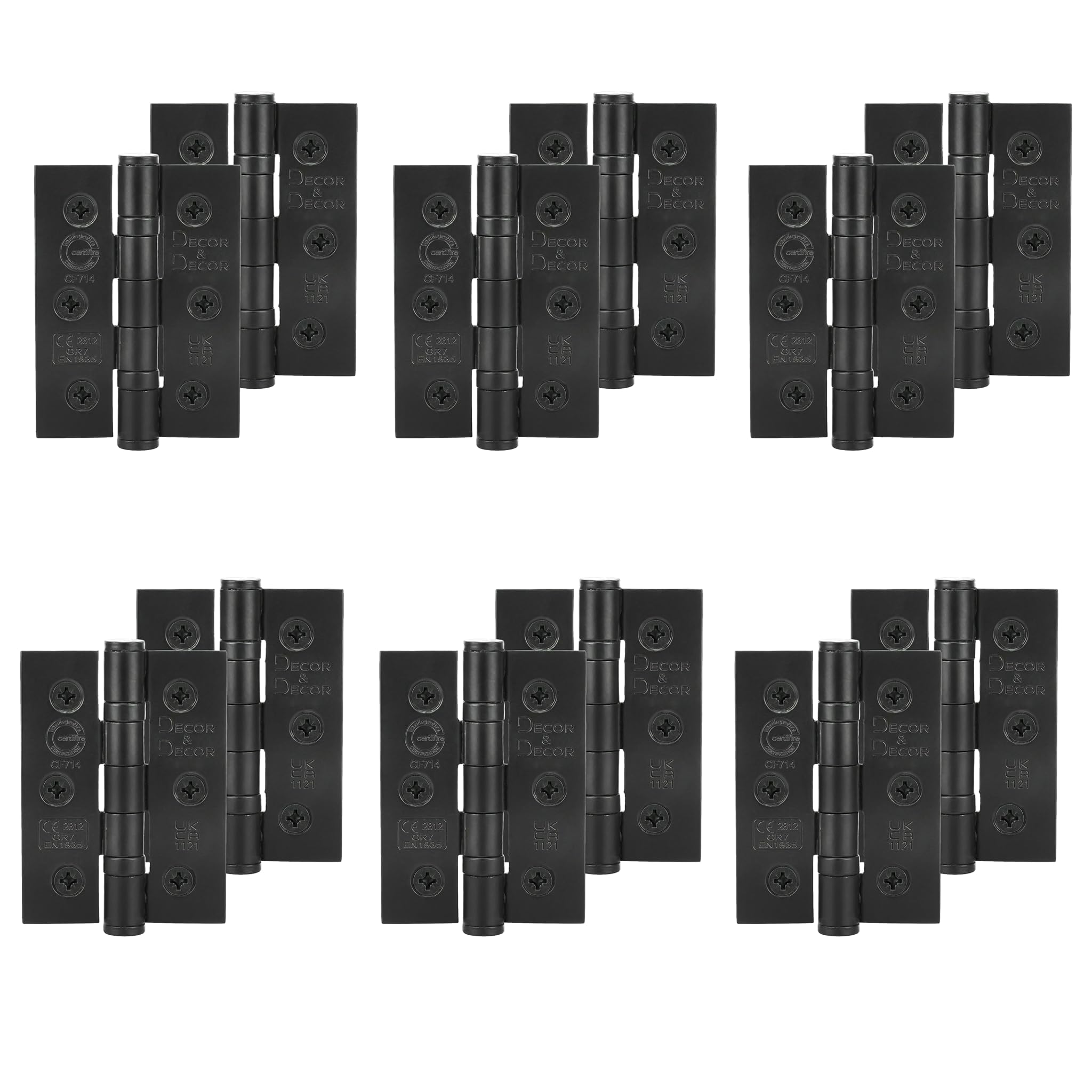 Charnières de porte intérieure résistantes au feu et robustes à roulement à billes