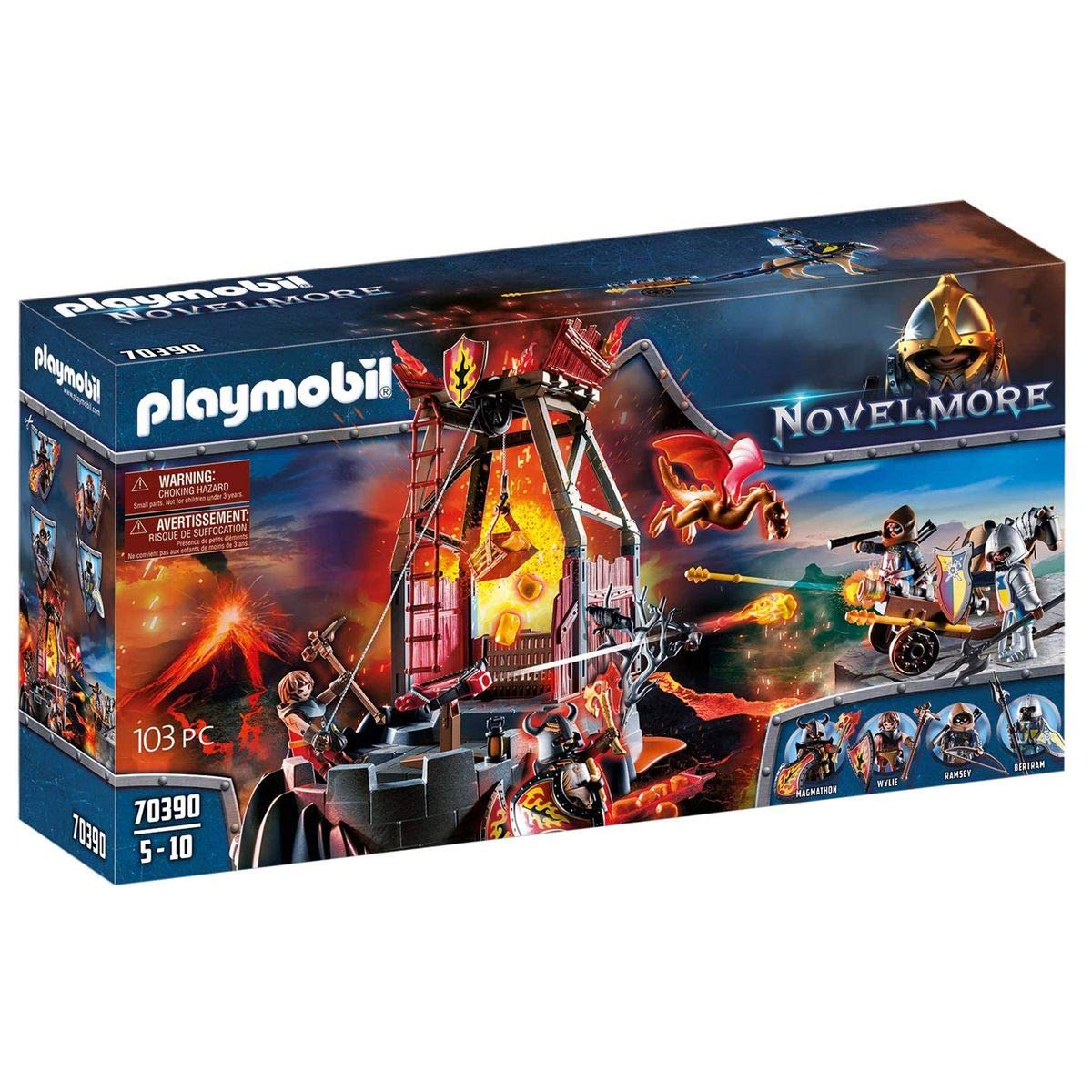 Amazon.com: Playmobil Novelmore Burnham Raiders Lava Mine : Toys