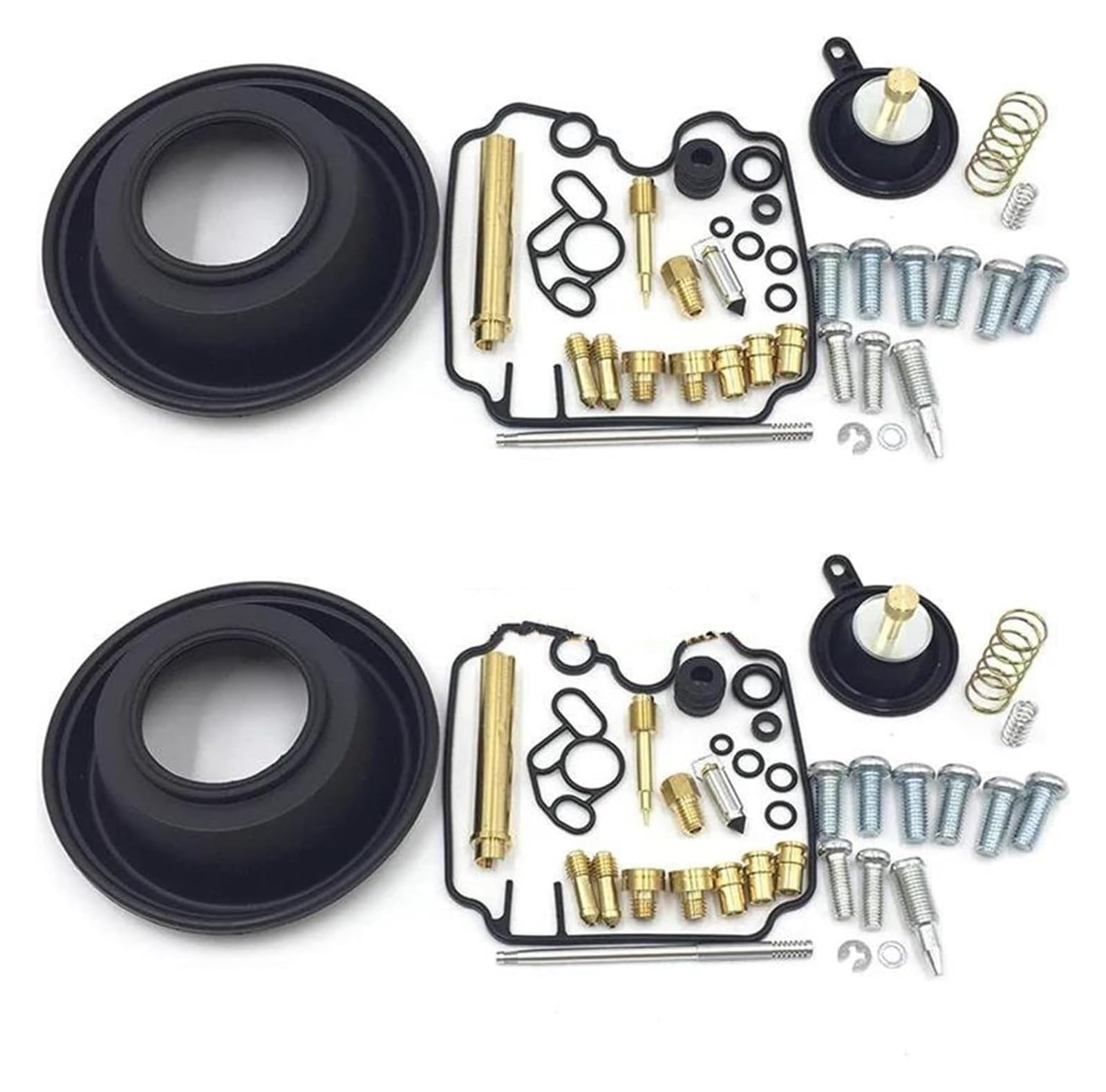Carburador Moto Kits De Reparación Carburador Motocicletas para Yamaha TDM850 XTZ750 1989-1999 Kit Juntas Vacío con Diafragma Membrana 2 Juegos(2 Set a)