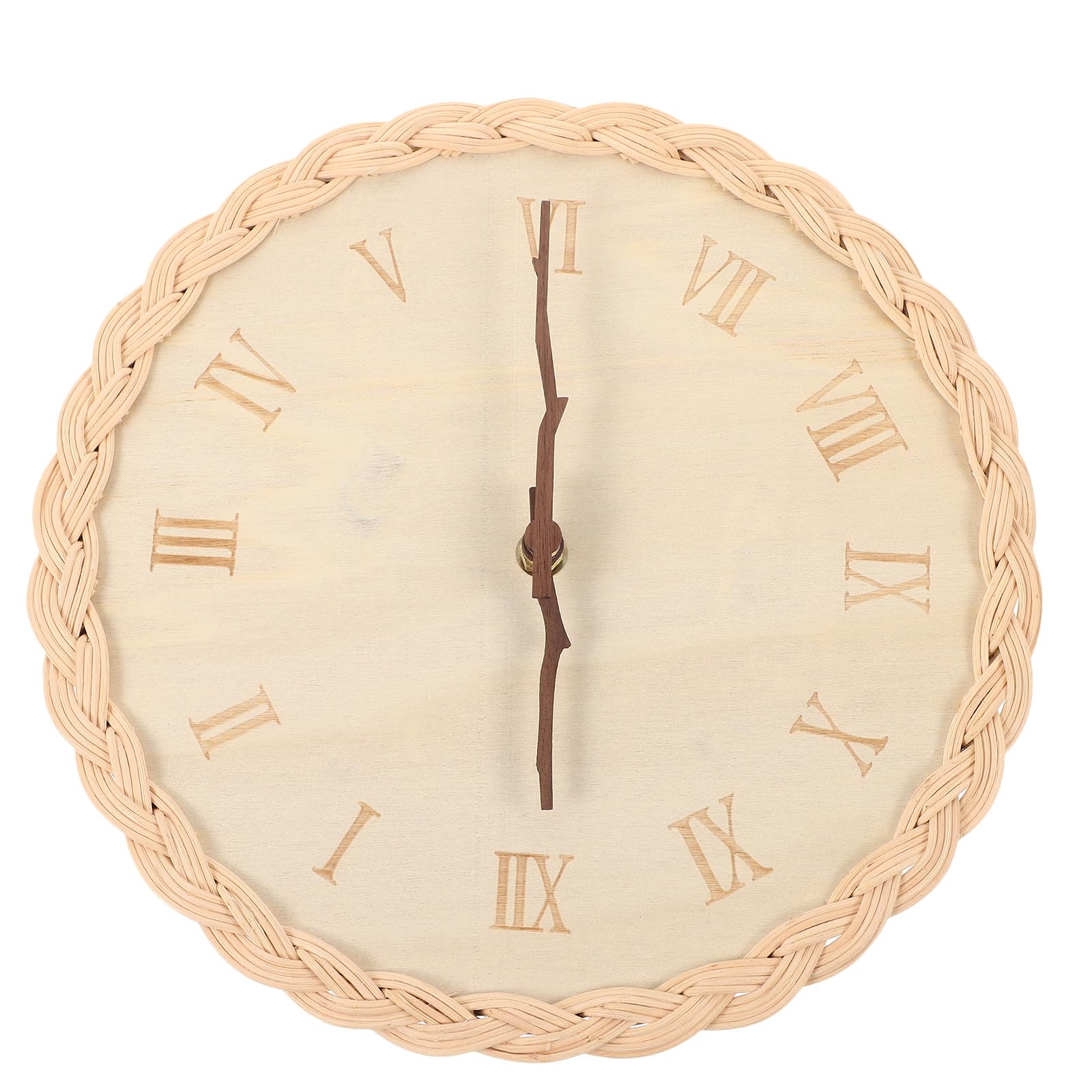 Horloge murale créative pour chambre d'invité et espace de vie en tilleul naturel