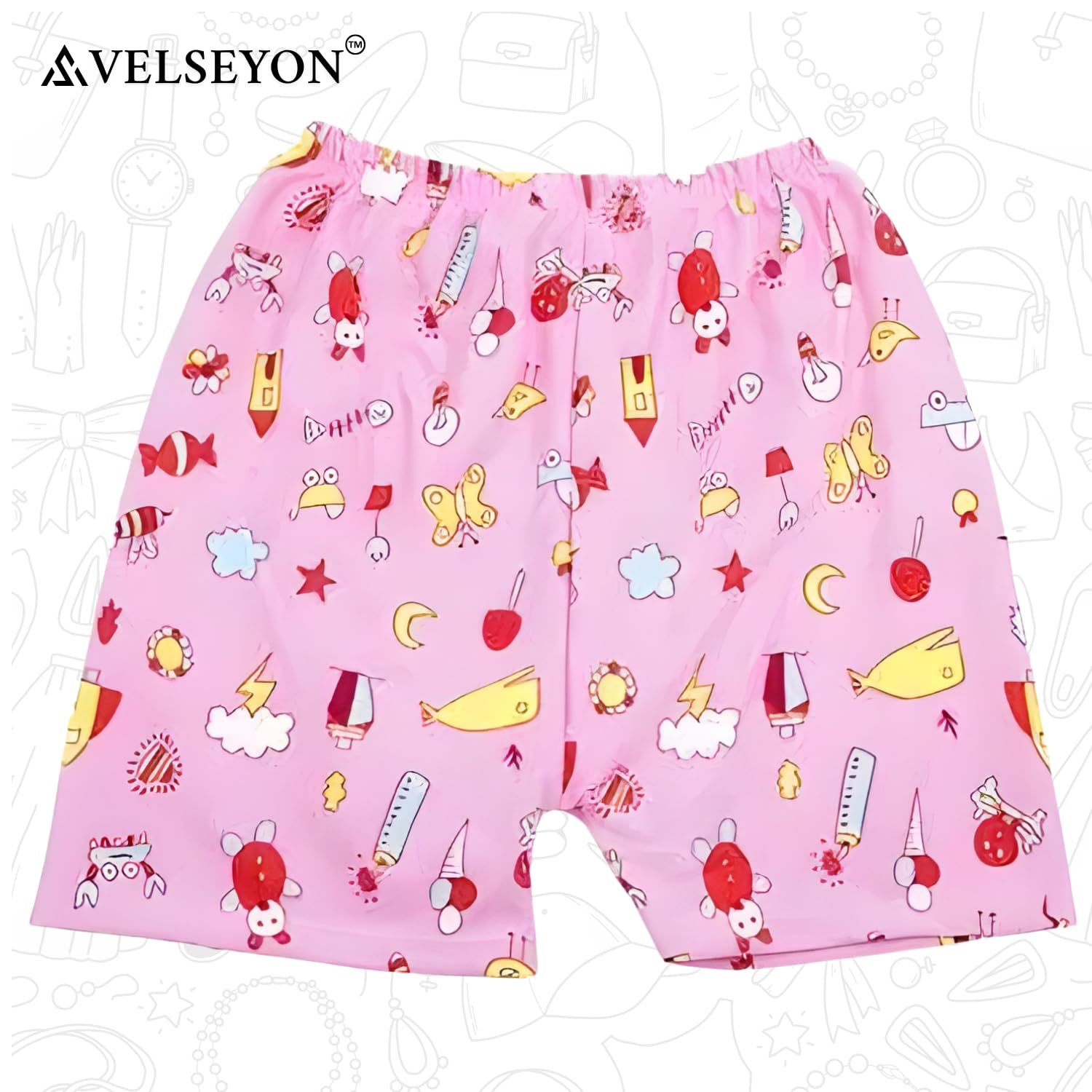 Short for Baby Boys & Baby Girls Casual Printed Pure Cotton (Multicolor Assorted, Pack of 10)
