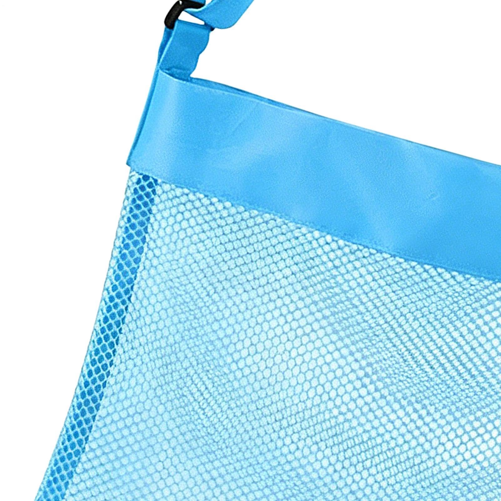 Générique Sac De Plage pour | 3 Pochettes À Coquillages | Filet À De Piscine avec Sangles Réglables | pour des Pique-Niques en Plein Air, Camping, Voyage, Vacances, Lac Et Piscine
