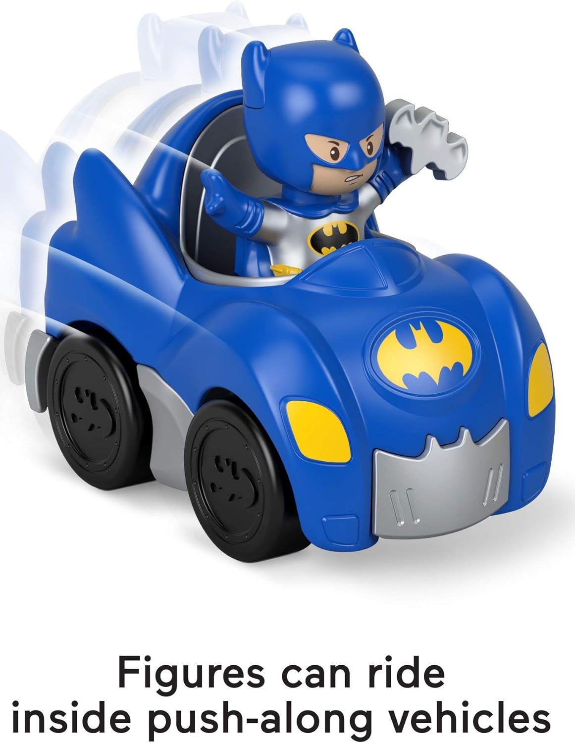 Fisher-Price Little People DC Super Friends Crime Fighting Gift Set, Batman Toy Vehicle and Figure Gift Set for Toddlers and Preschool Kids Ages 1 to 5 Years