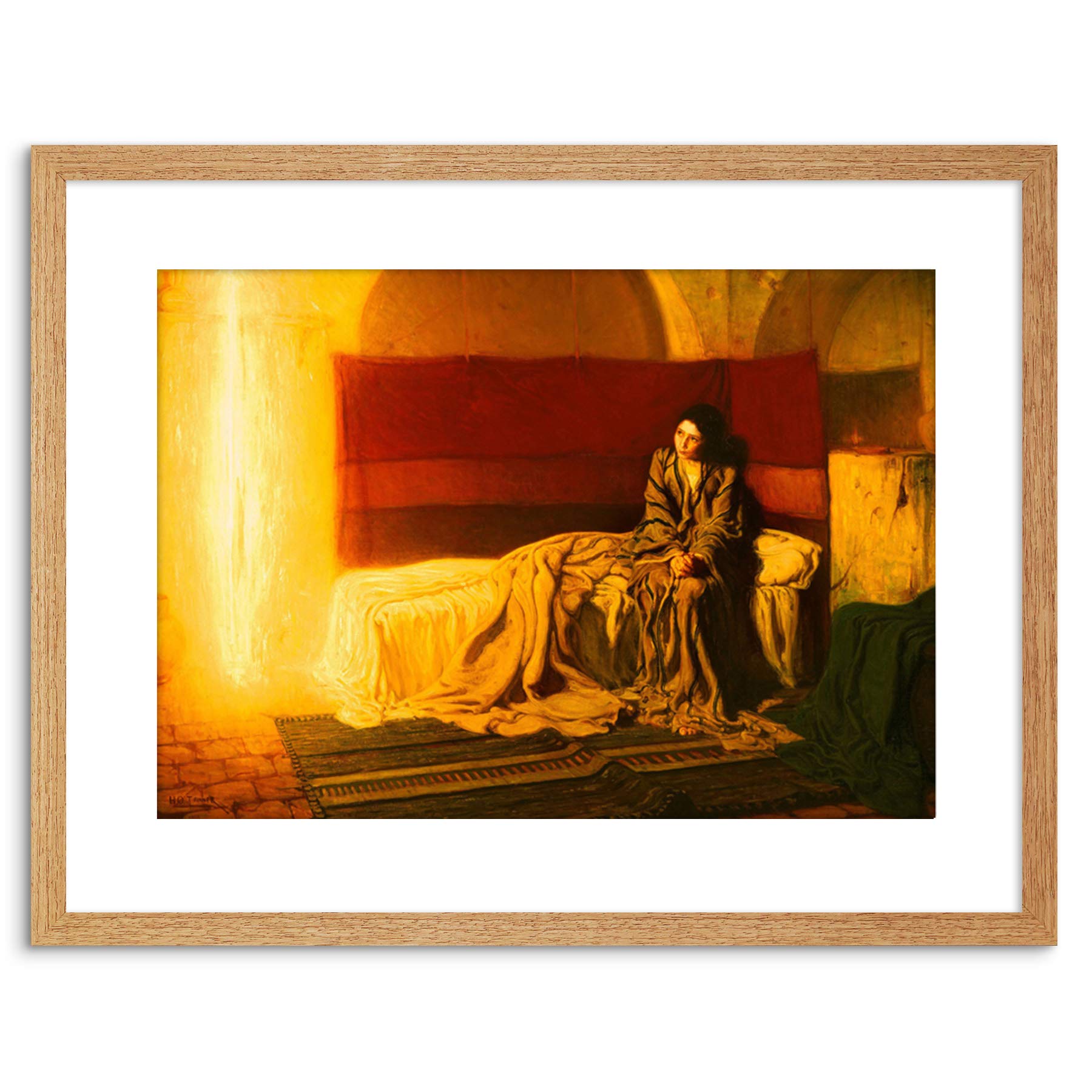 Wee Blue Coo Tanner The Annunciation 9x7'' Framed Art Print F97x13797