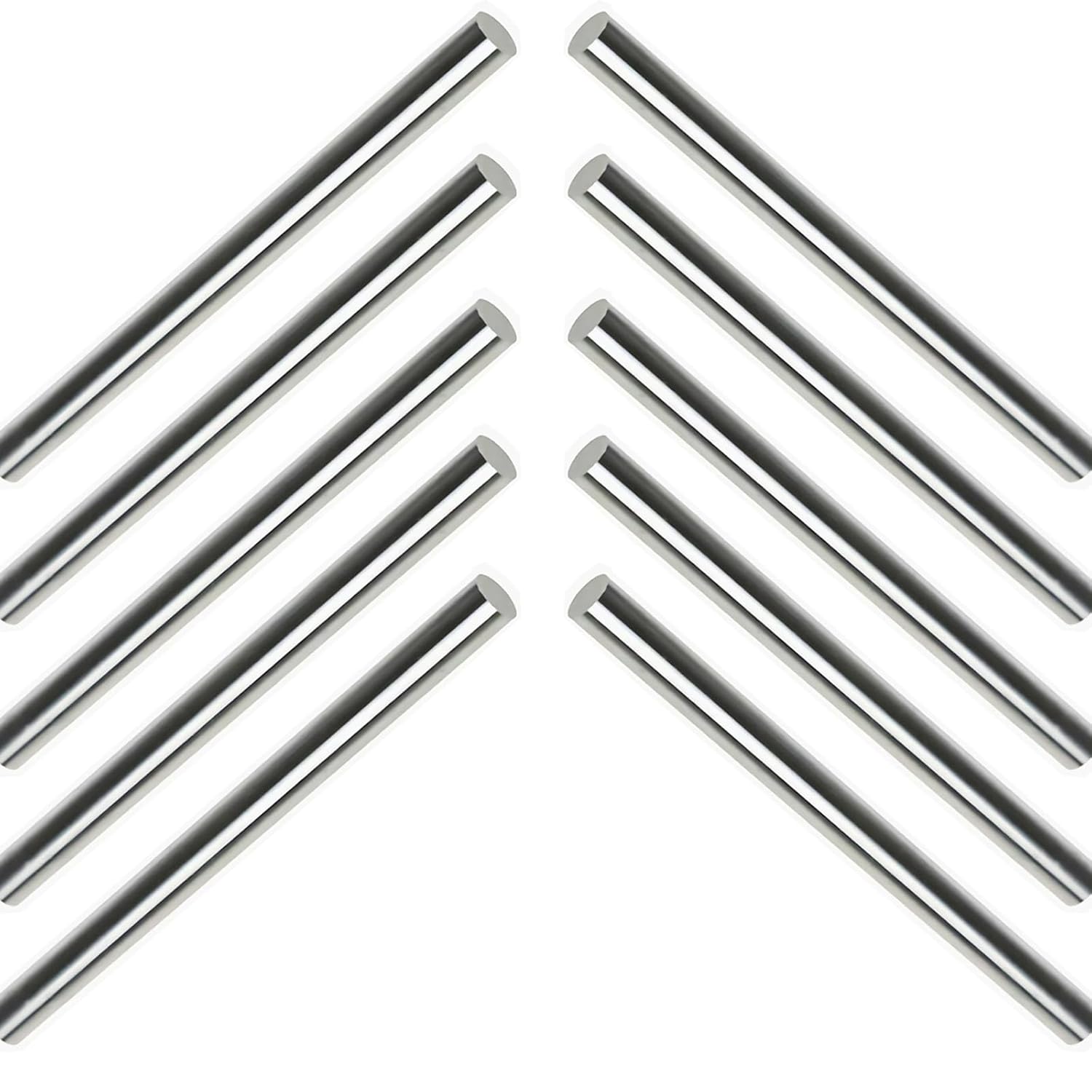 HSS Round Steel Rod 7.1mm x 100mm 10Pcs, High Speed Steel Lathe Bar Stock Tool for Shaft Gear Drill Lathes Boring Machine Turning Miniature Axle, Cylindrical Pin DIY Craft Tool