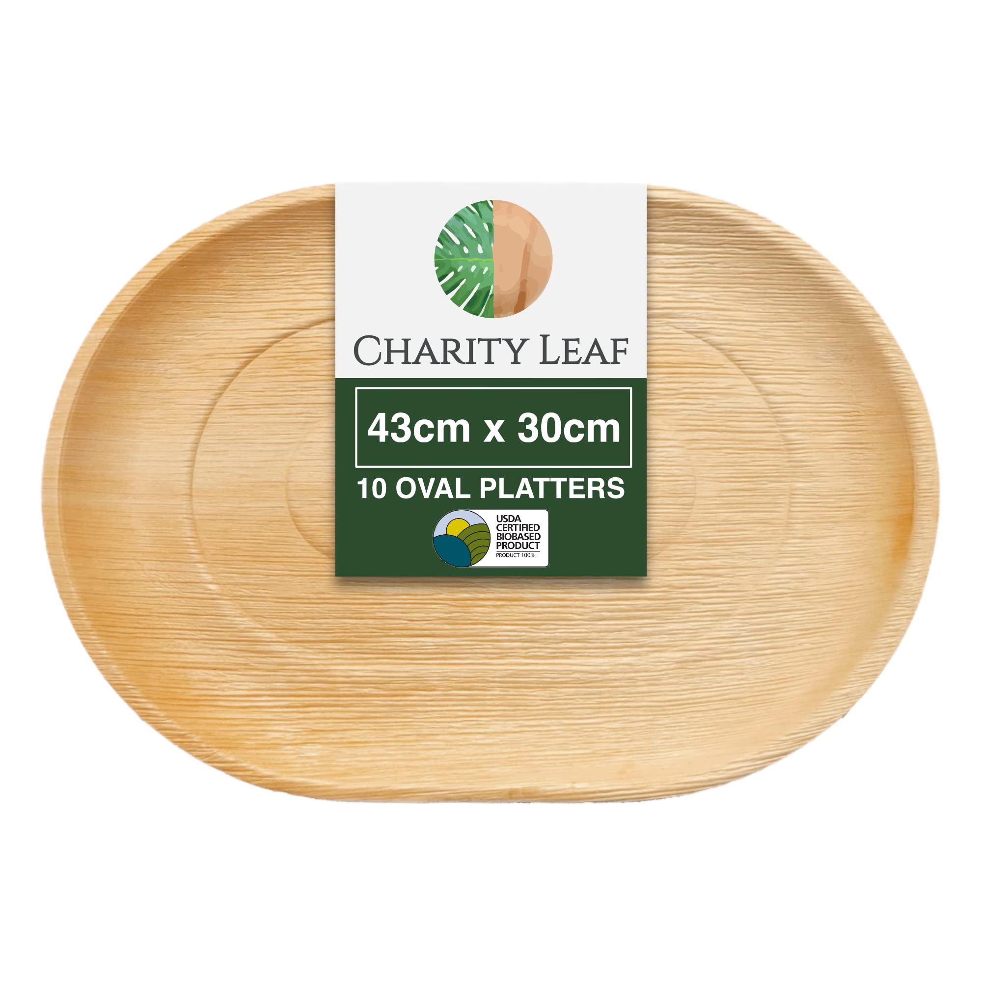 100% Natürliche Palmblatt-Schalen – Biologisch Abbaubar, Mikrowellengeeignet, 9 Cm