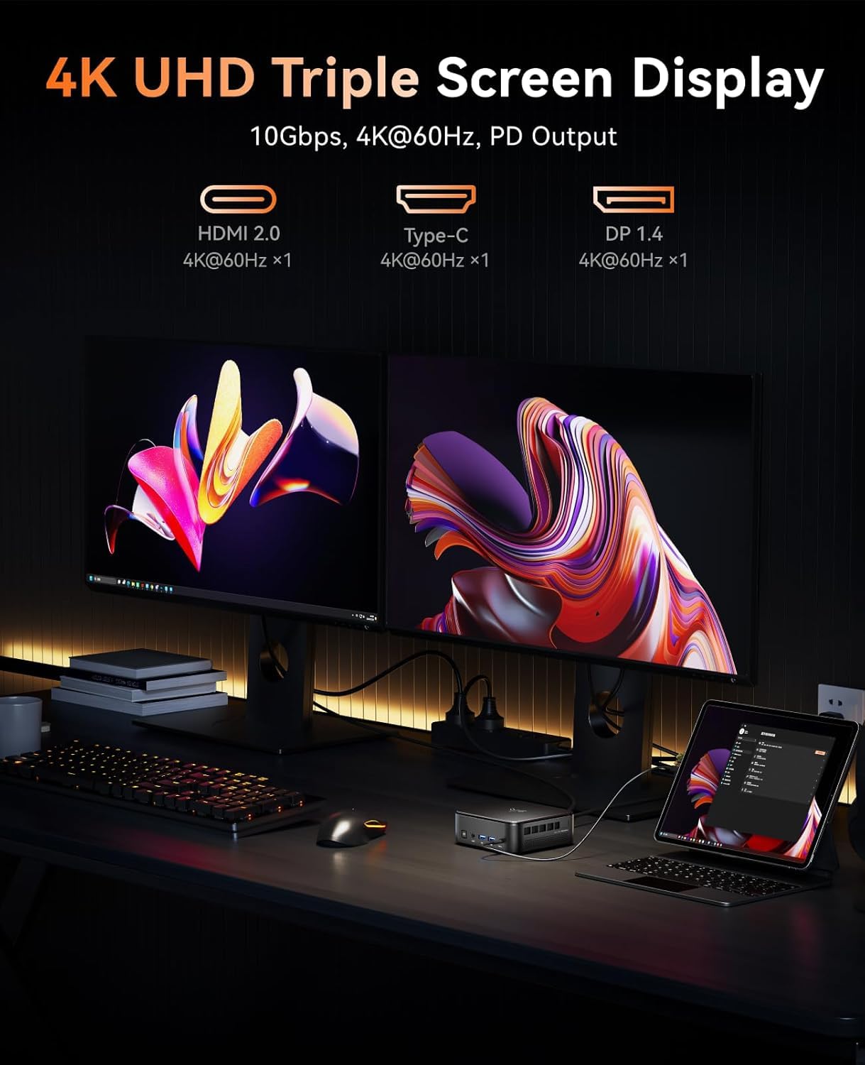 KAMRUI Mini PC, AMD Ryzen 7 5825U 32GB RAM 512GB SSD Mini