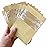 100 Pack Clear Window Airtight Brown Kraft Paper for Food Storage Lock Small Papar Bagse Seal Zipper Packets Bags Pouch Coffee Packaging Sample for Small Business 5.11x7.08 inch