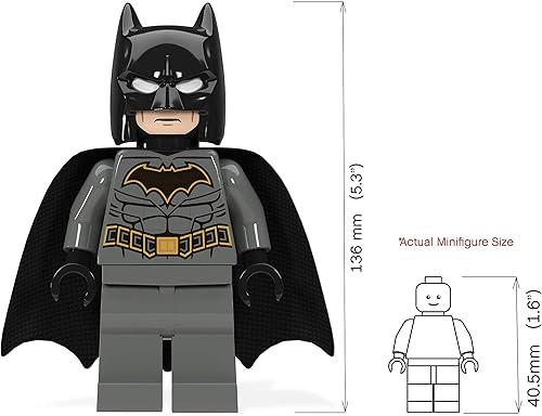 Miniatura 4 de Linterna Lego Batman y Batman Pen Pal, paquete de 6 años en adelante, incluye 1 linterna y 1 bolígrafo de gel con minifigura de Batman