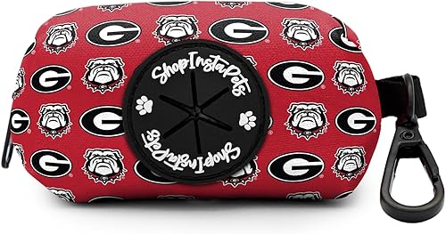 Miniatura 7 de Georgia Bulldogs - Collares y correas de nailon ajustables hechos a mano (cuello grande)