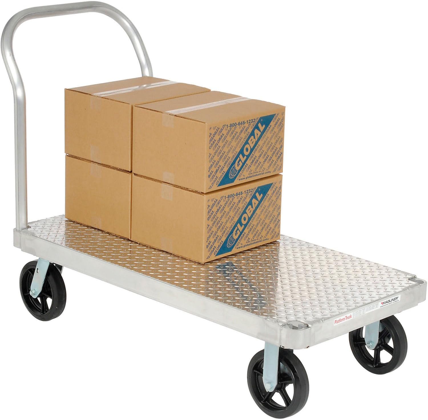 Platform Truck with Diamond Deck, Aluminum, 60 x 30, 2400 Lb. Cap.
