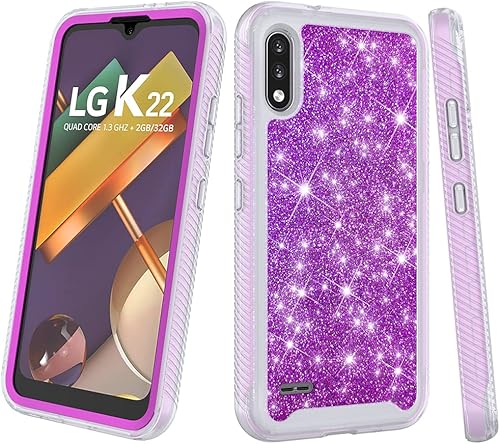 Miniatura 4 de Compatible con LG K22, LG K32K22+ Plus con protector de pantalla incorporado, funda protectora de cuerpo completo a prueba de golpes, mate,