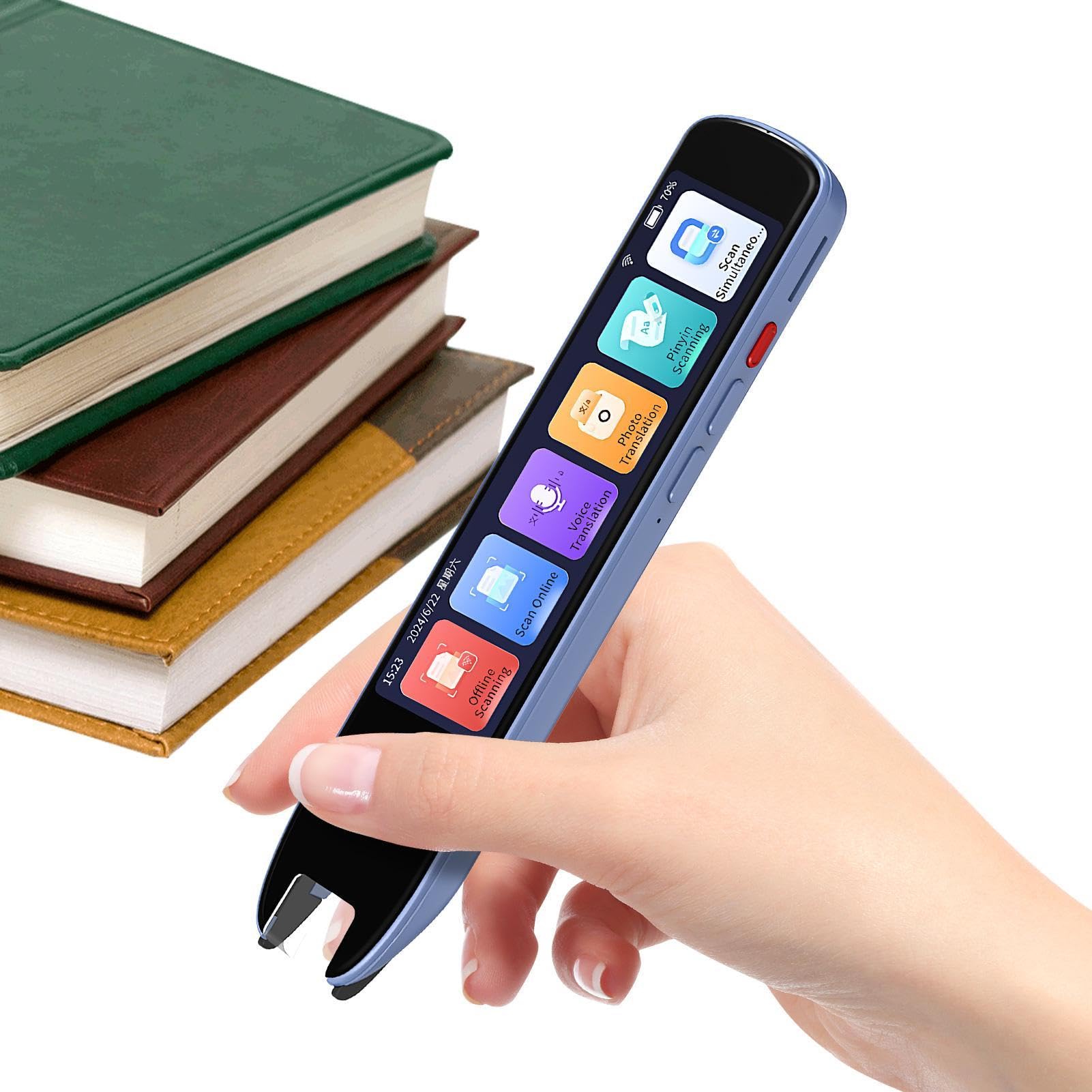 Penna Traduttrice Smart AI Portatile con Lettura | Strumento per Traduzione Lingue per Bambini Adulti Insegnanti Classe Scuola Ufficio Casa Viaggio Università