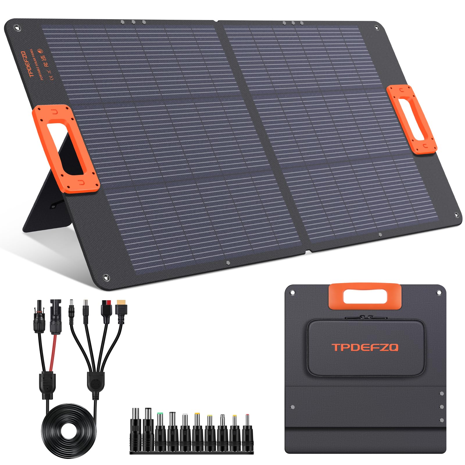 Amazon | 100W ソーラーパネル Nタイプ ポータブルソーラーパネル