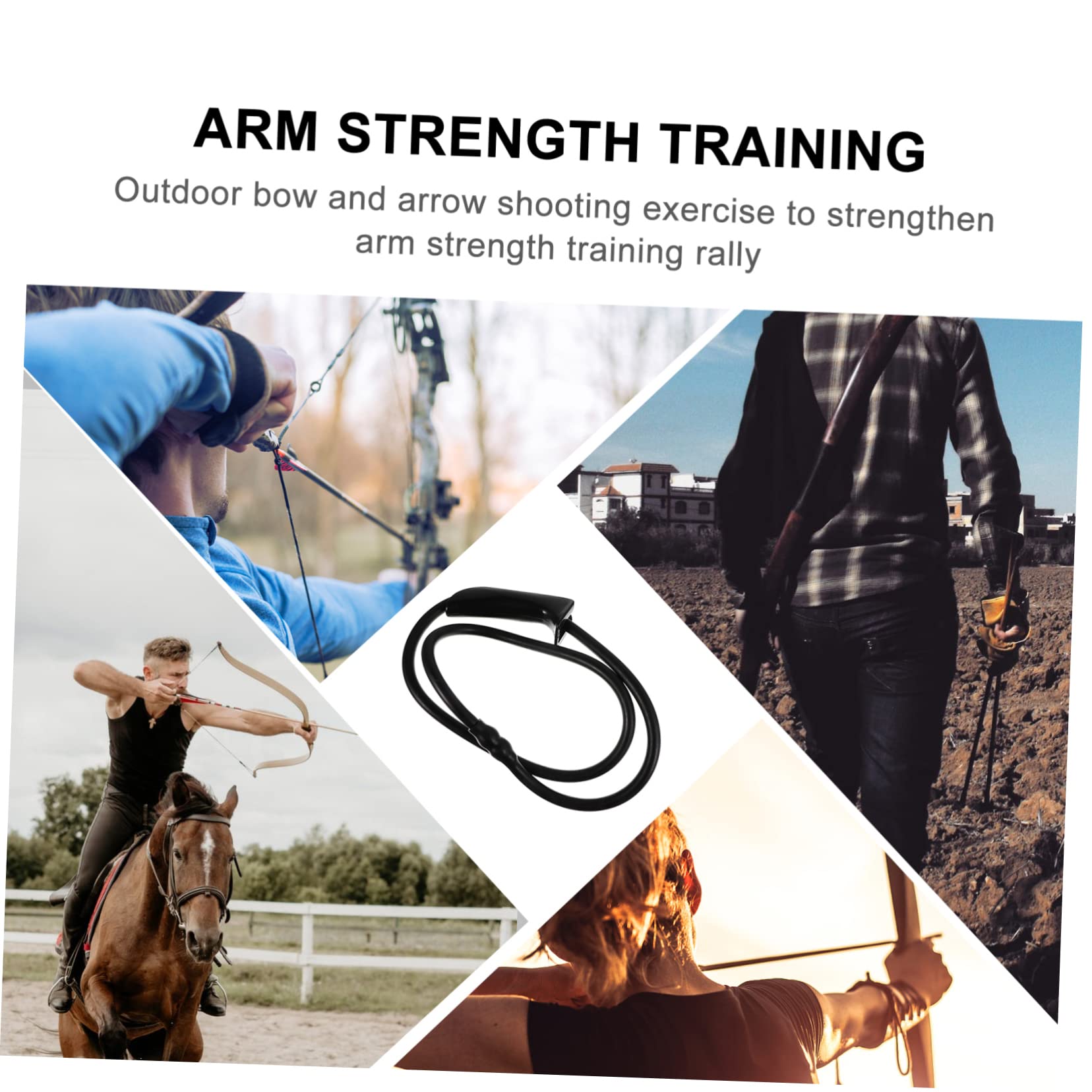 Yardwe 2 Pezzi Estrattore Ginnico Tiro con L'Arco Trainer Fascia di Resistenza per La delle Dita Allenamento per La per Allenamento della per Gomma Composta All'Aperto
