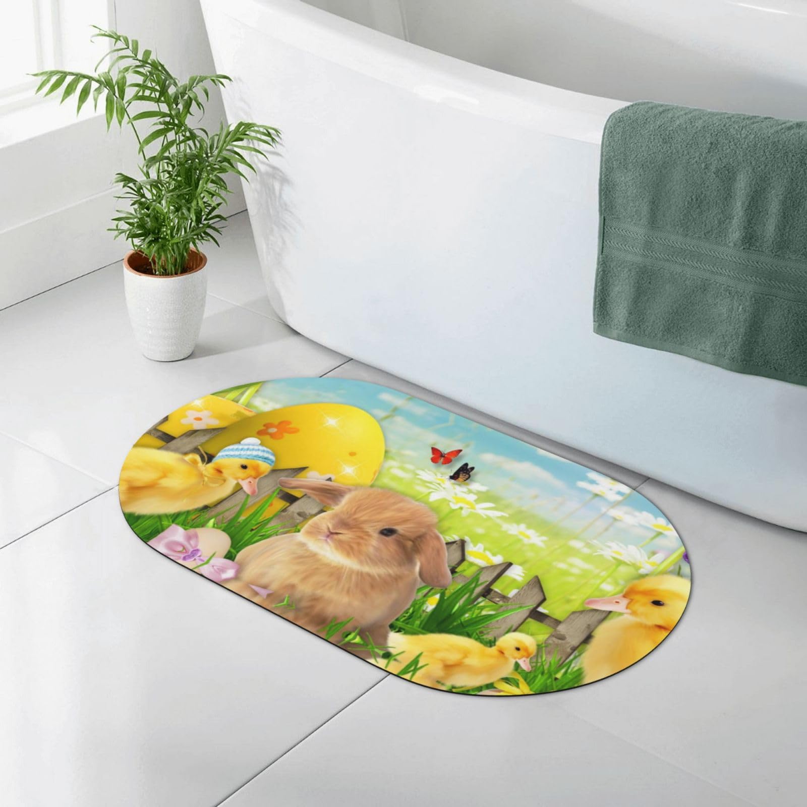 Tapis de salle de bain en diatomite 50x80cm FURLOU souple