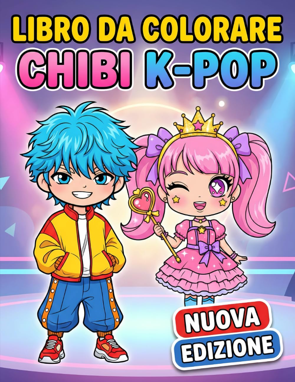 Libro da Colorare Chibi K-Pop: Più Di 60 Illustrazioni Adorabili Per Bambini, Teenager E Amanti Dello Stile Musicale