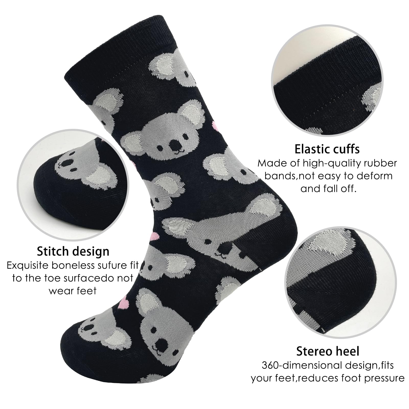 Calcetines de algodón para mujer, bonitos y divertidos, casuales, para hombres y mujeres