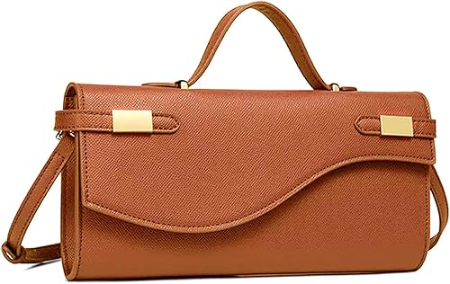 NEWBELLA Elegante bolso de noche para mujer, bolso de hombro con asa superior con correa desmontable, bolso cruzado de moda
